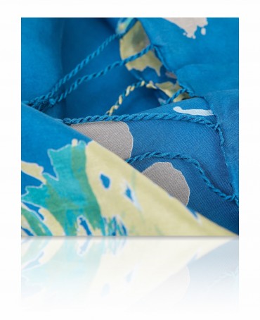 Палантин Женский S40-BRUSH.FL/BLUE